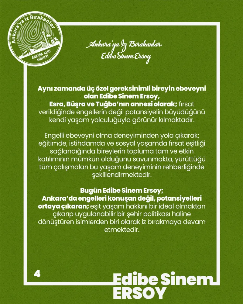 Ankara’ya İz Bırakanlar: Edibe Sinem Ersoy — fotoğraf 6