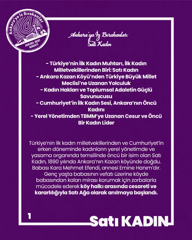 Ankara’ya İz Bırakanlar: Satı Kadın (Hatı Çırpan) — fotoğraf 3