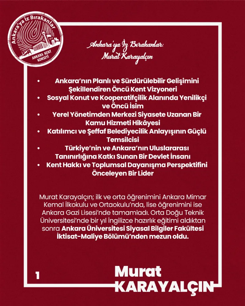 Ankara’ya İz Bırakanlar: Murat KARAYALÇIN — fotoğraf 3