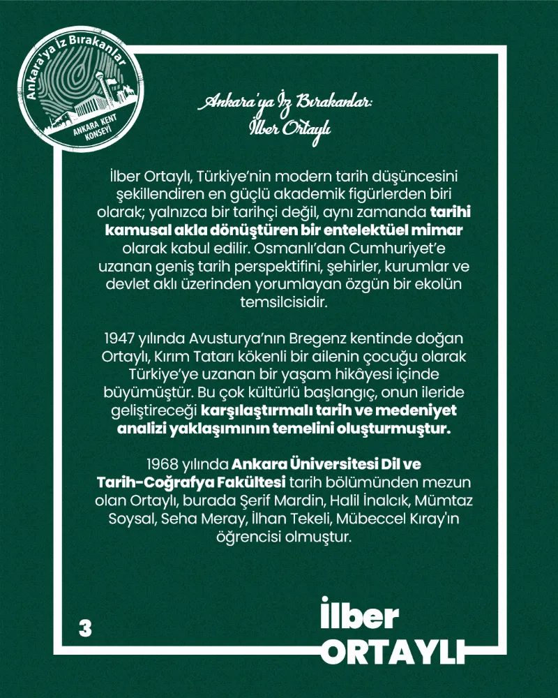 Ankara’ya İz Bırakanlar: İlber Ortaylı — fotoğraf 5