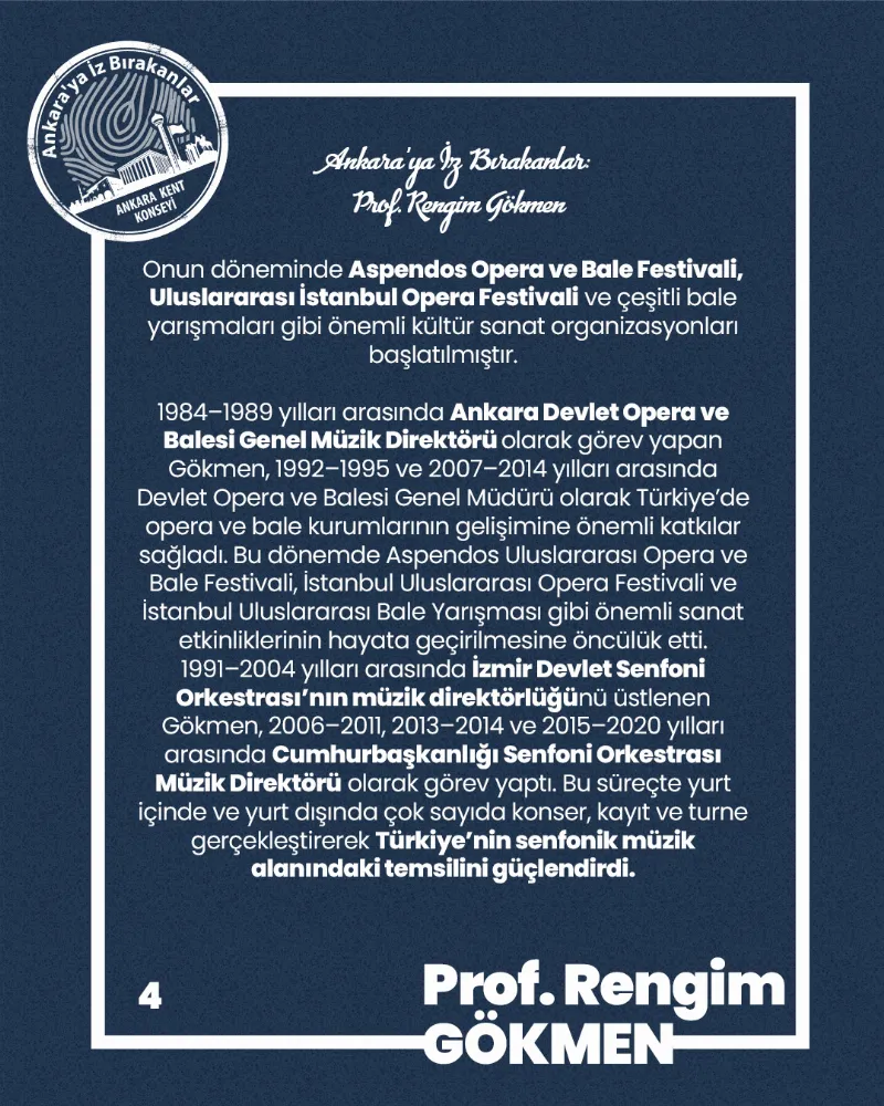 Ankara’ya İz Bırakanlar: Orkestra Şefi Prof. Rengim GÖKMEN — fotoğraf 6