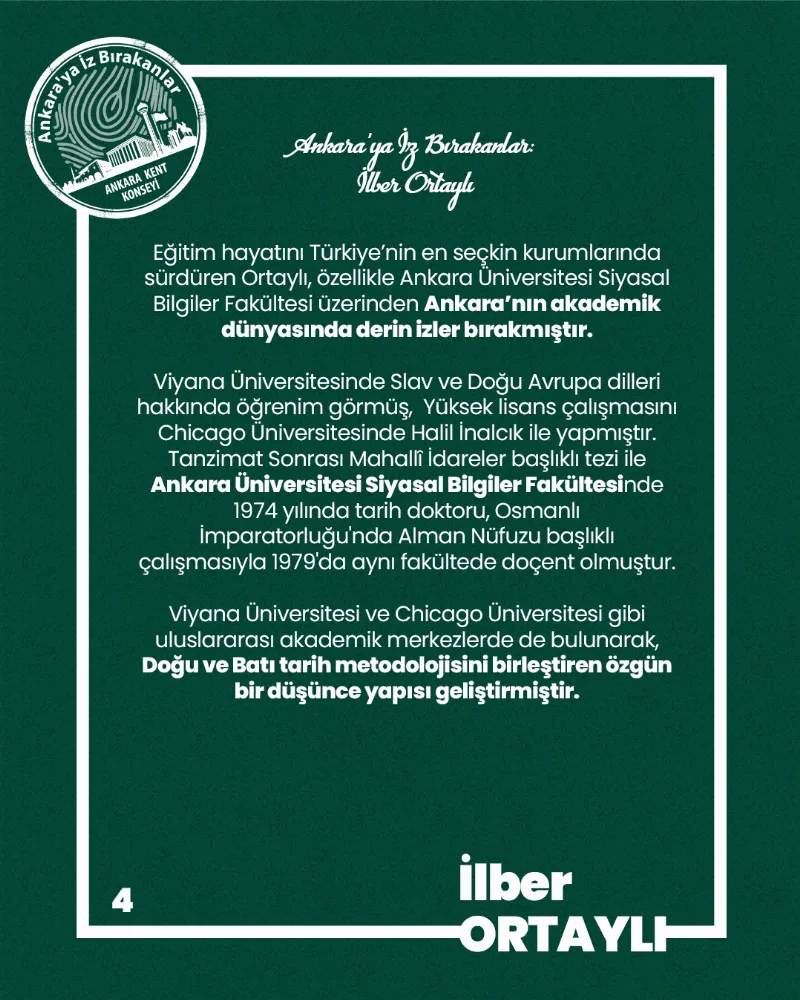 Ankara’ya İz Bırakanlar: İlber Ortaylı — fotoğraf 6