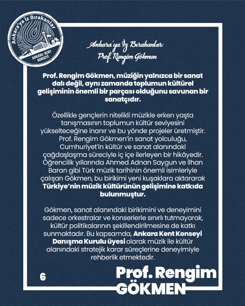 Ankara’ya İz Bırakanlar: Orkestra Şefi Prof. Rengim GÖKMEN — fotoğraf 8
