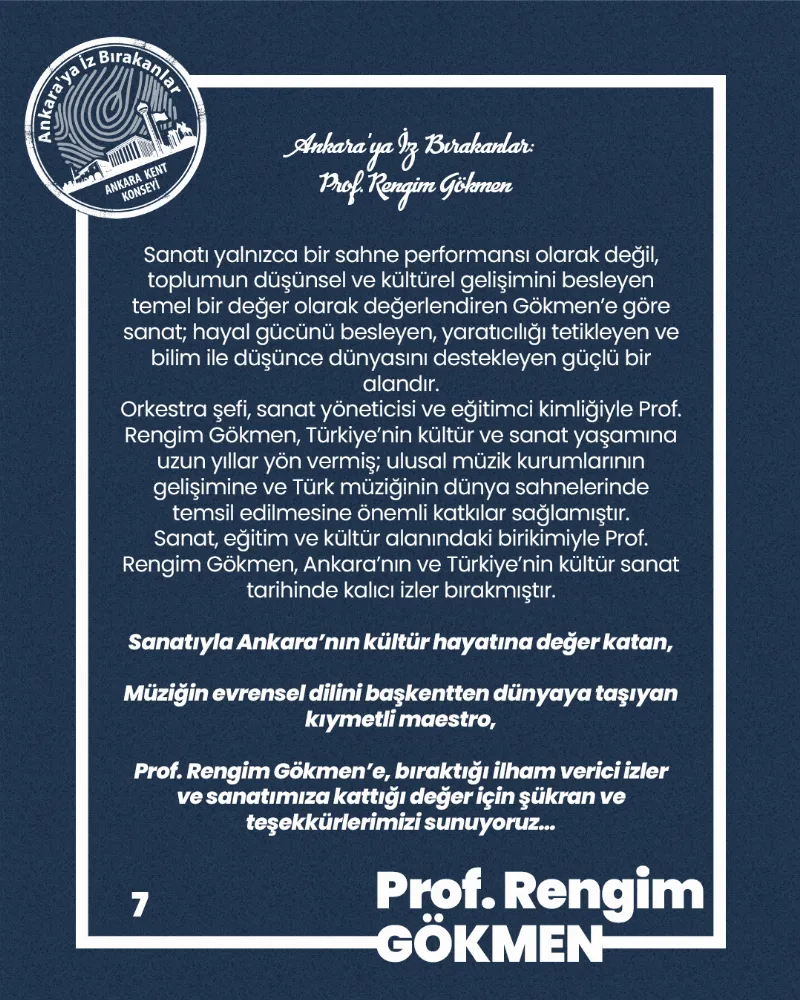 Ankara’ya İz Bırakanlar: Orkestra Şefi Prof. Rengim GÖKMEN — fotoğraf 9