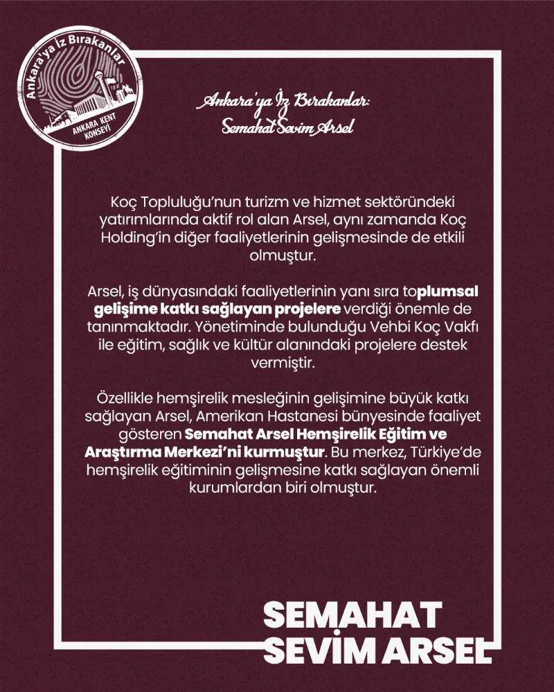 Ankara’ya İz Bırakanlar: Semahat Sevim Arsel — fotoğraf 5