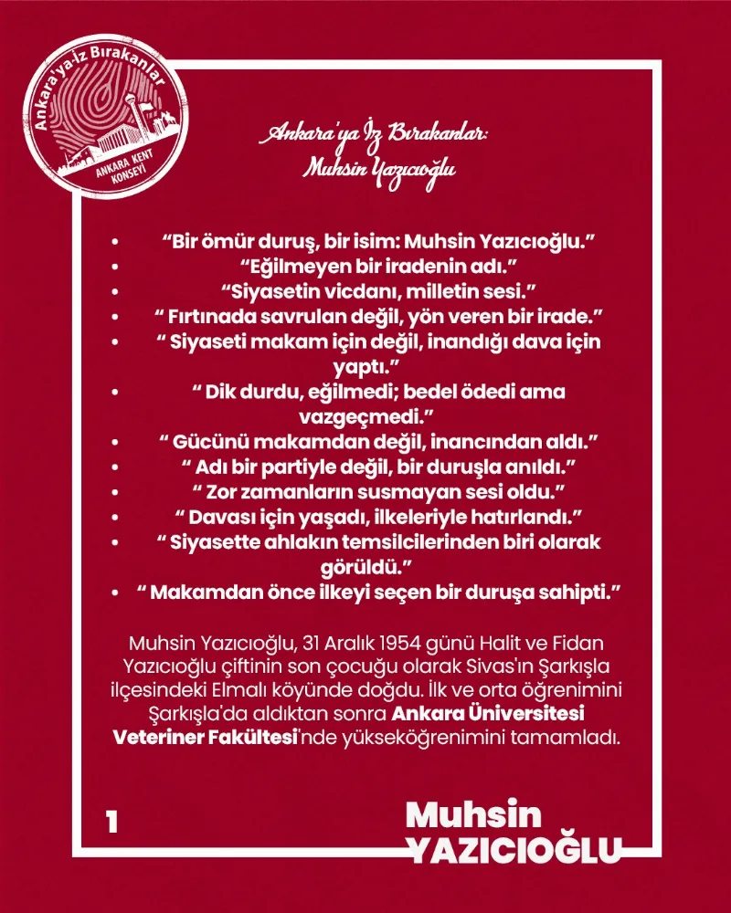 Ankara’ya İz Bırakanlar: Muhsin Yazıcıoğlu — fotoğraf 4