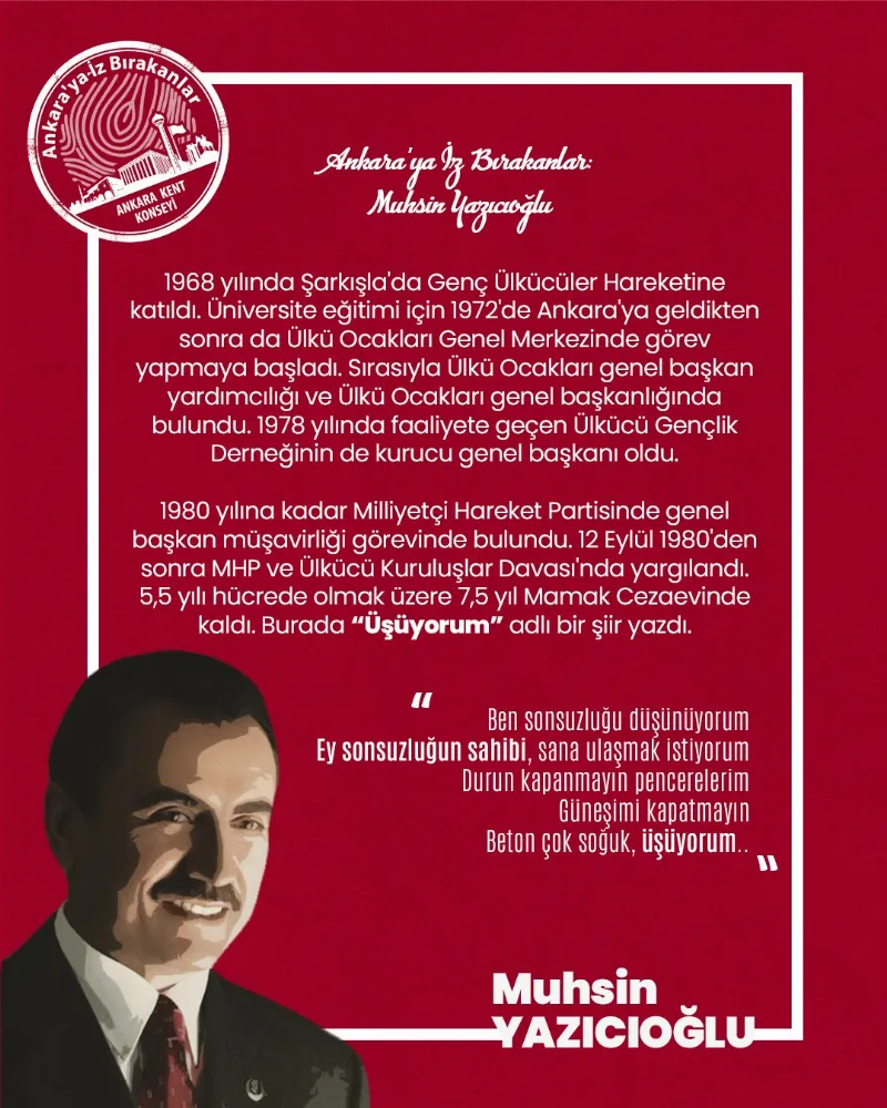 Ankara’ya İz Bırakanlar: Muhsin Yazıcıoğlu — fotoğraf 3