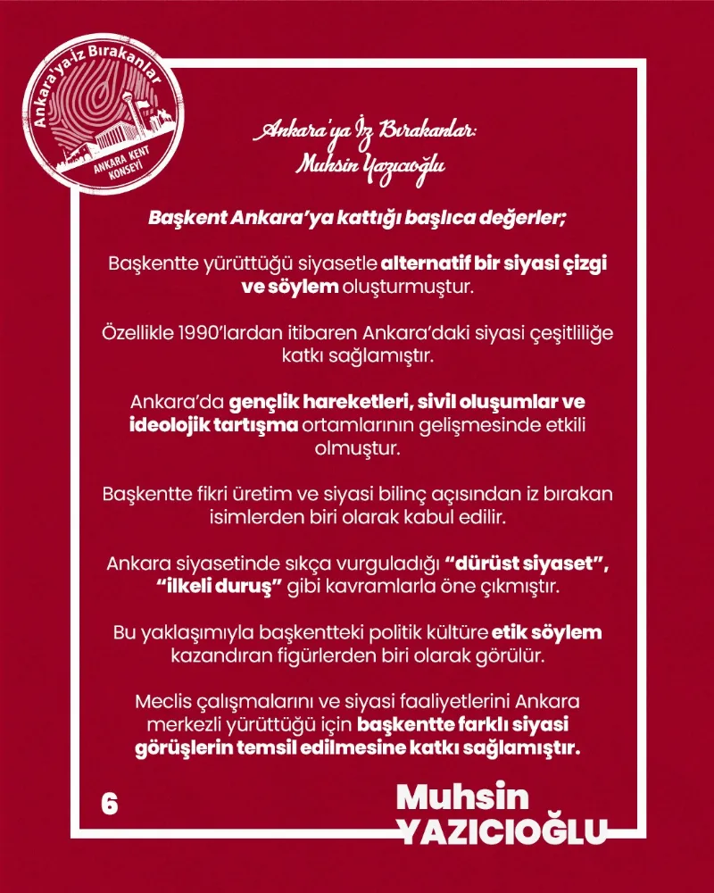 Ankara’ya İz Bırakanlar: Muhsin Yazıcıoğlu — fotoğraf 8