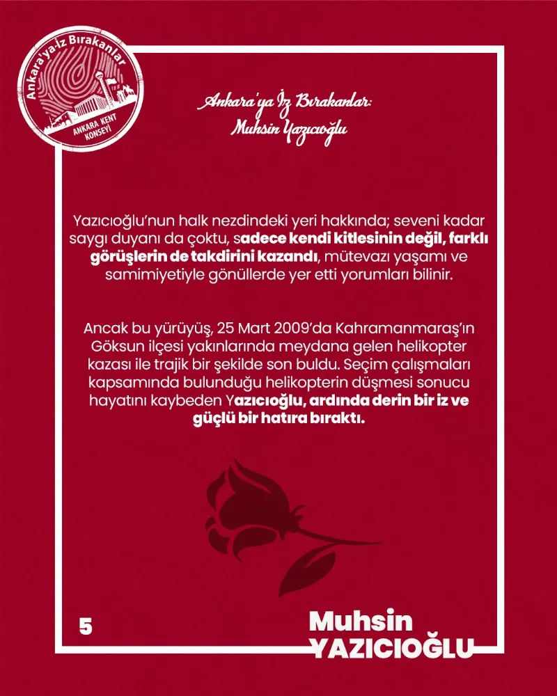 Ankara’ya İz Bırakanlar: Muhsin Yazıcıoğlu — fotoğraf 7