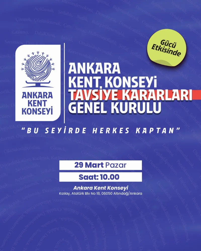 Ankara Kent Konseyi Tavsiye Kararları Genel Kurulu — fotoğraf 2
