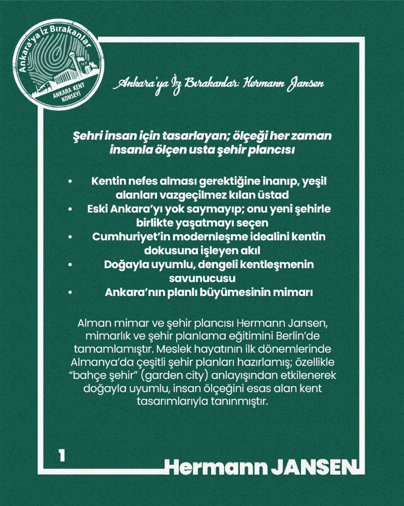 Ankara’ya İz Bırakanlar: Hermann Jansen — fotoğraf 3