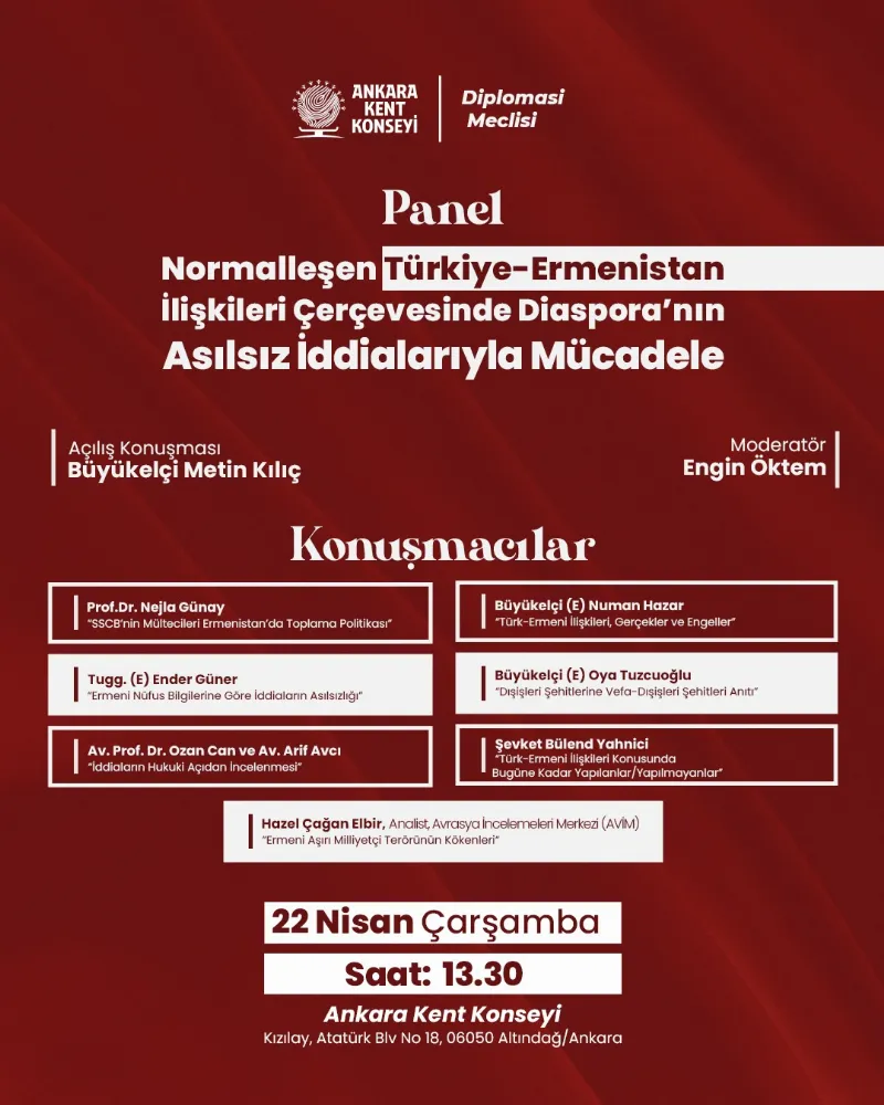 Normalleşen Türkiye–Ermenistan İlişkileri Çerçevesinde Diaspora’nın Asılsız İddialarıyla Mücadele Paneli — fotoğraf 2