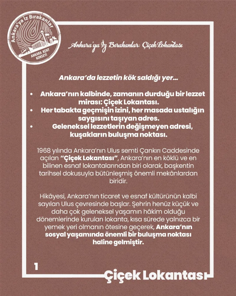 Ankara’ya İz Bırakanlar “Çiçek Lokantası” — fotoğraf 2