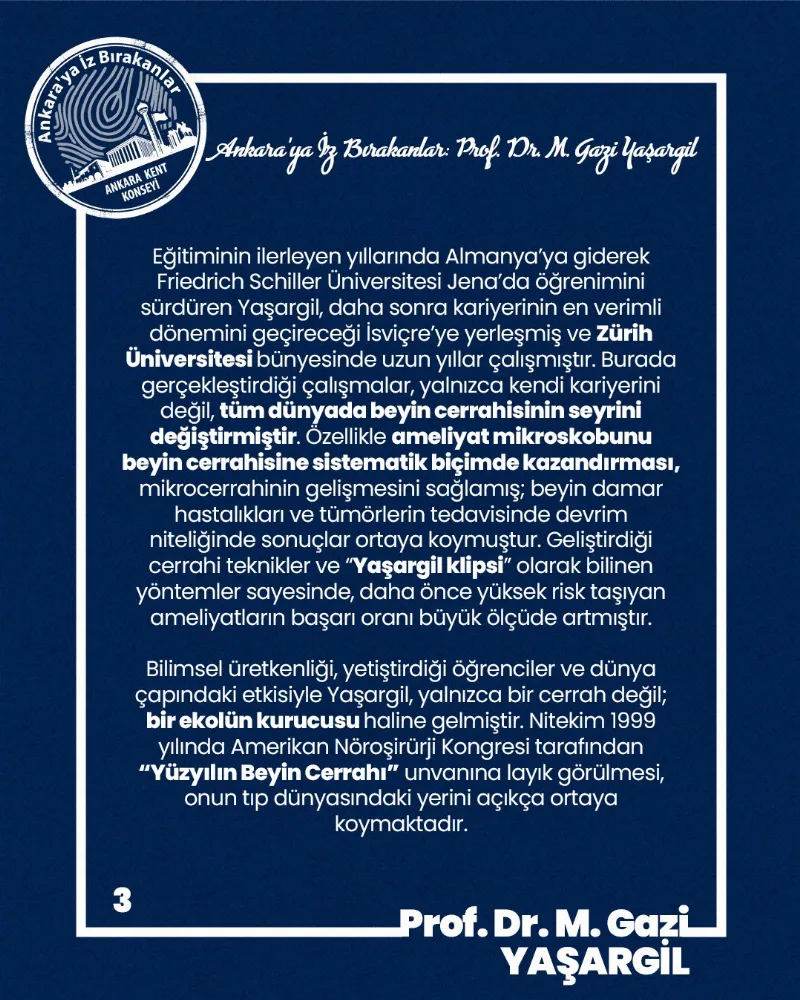 Ankara’ya İz Bırakanlar: Prof. Dr. M. Gazi Yaşargil — fotoğraf 5