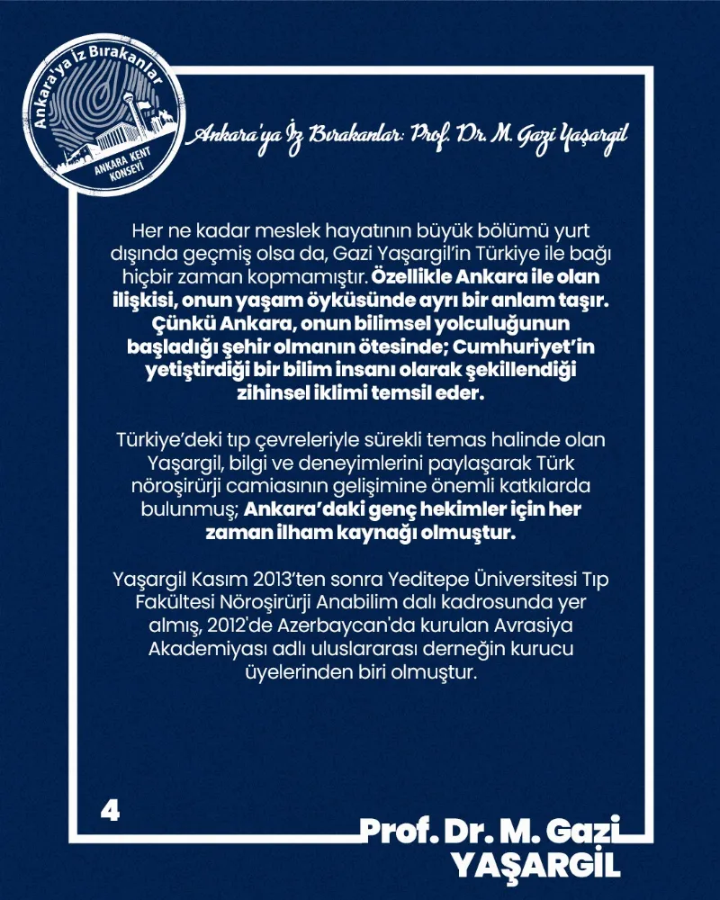 Ankara’ya İz Bırakanlar: Prof. Dr. M. Gazi Yaşargil — fotoğraf 6