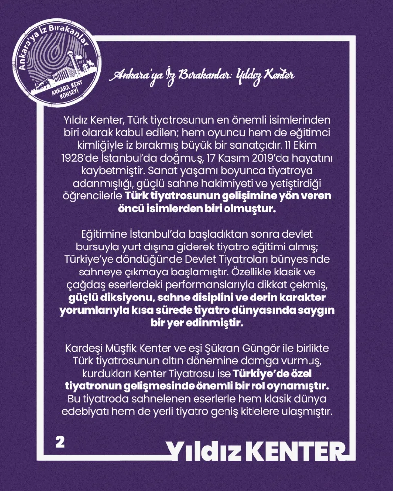 Ankara’ya İz Bırakanlar: Yıldız Kenter — fotoğraf 4