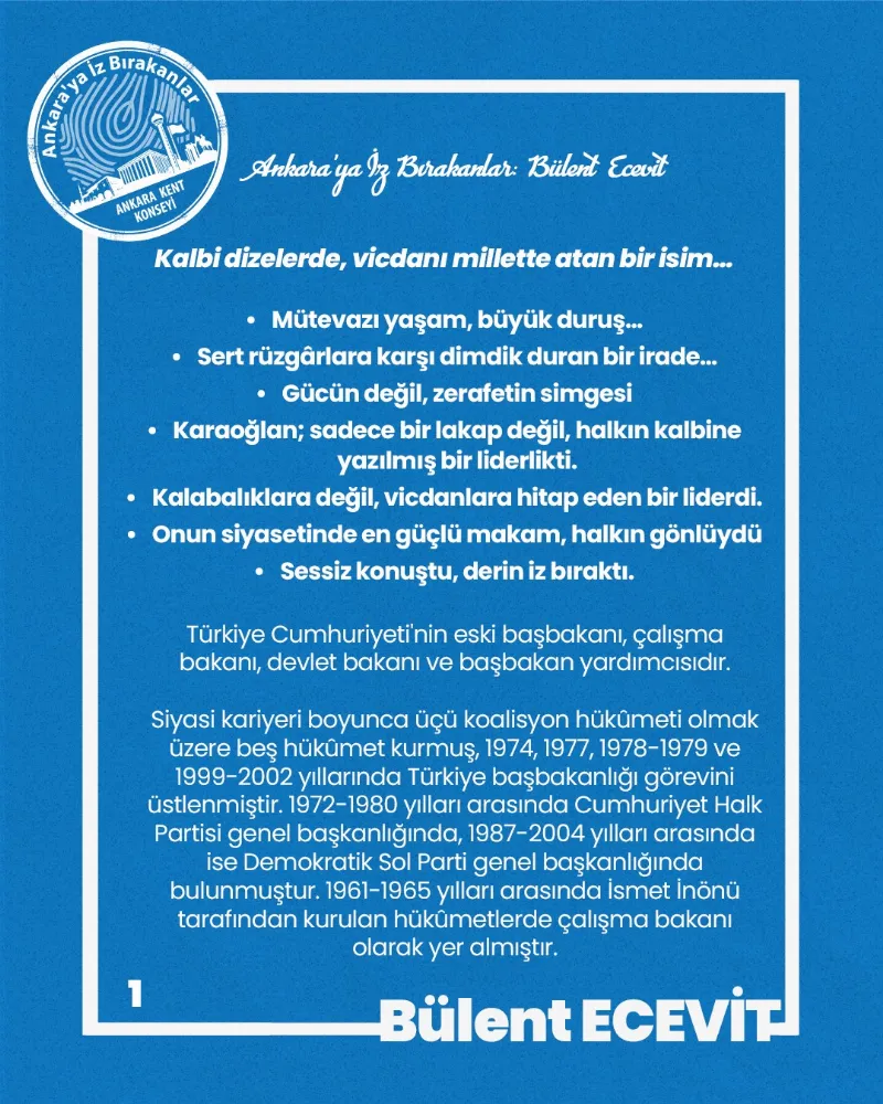 Ankara’ya İz Bırakanlar: Bülent Ecevit — fotoğraf 3