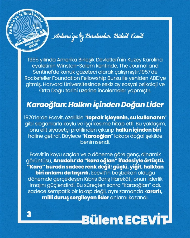 Ankara’ya İz Bırakanlar: Bülent Ecevit — fotoğraf 5