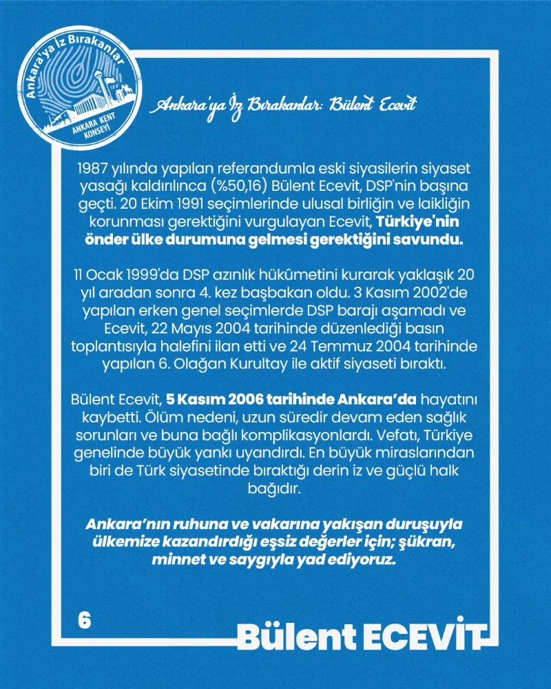 Ankara’ya İz Bırakanlar: Bülent Ecevit — fotoğraf 8