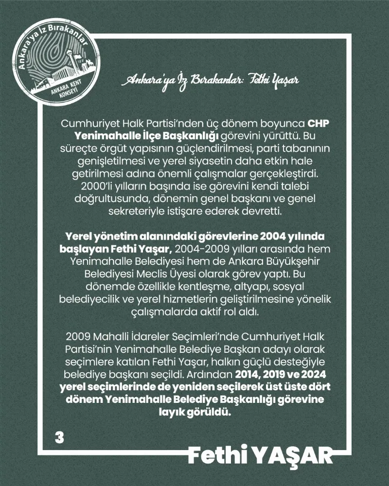 Ankara’ya İz Bırakanlar: Fethi Yaşar — fotoğraf 5