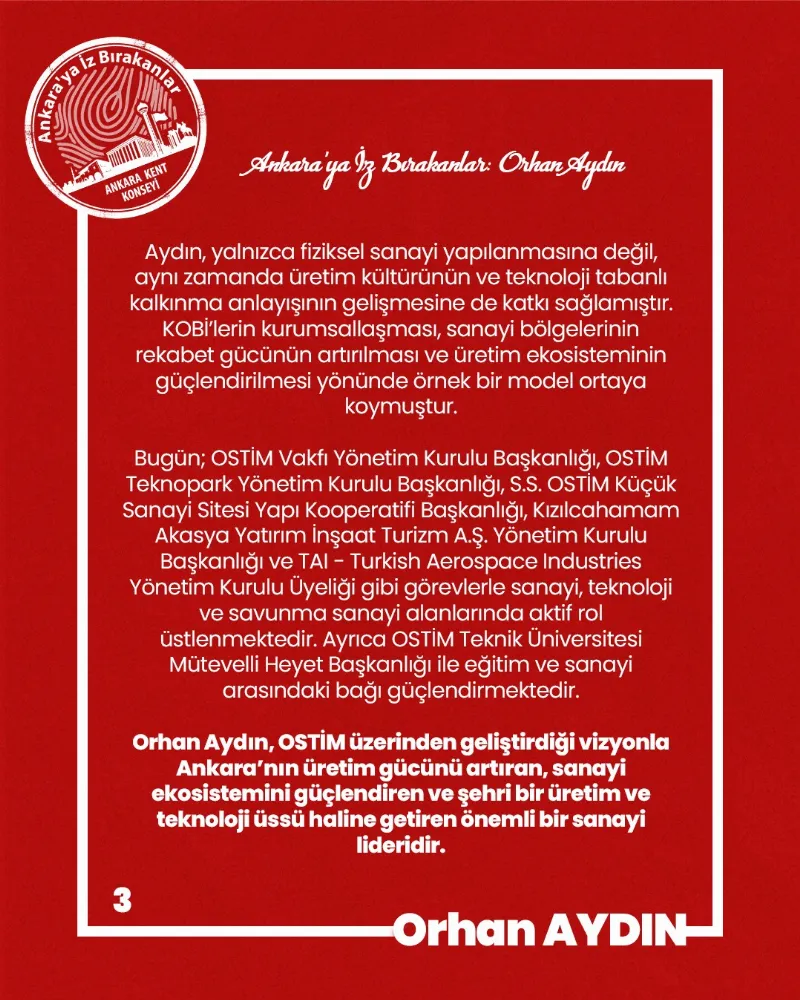 Ankara’ya İz Bırakanlar: Orhan Aydın — fotoğraf 5