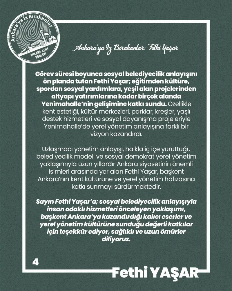 Ankara’ya İz Bırakanlar: Fethi Yaşar — fotoğraf 6