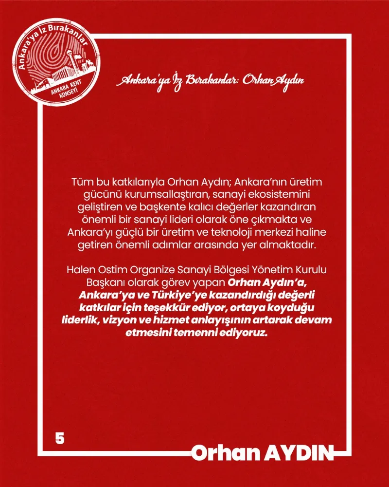 Ankara’ya İz Bırakanlar: Orhan Aydın — fotoğraf 7