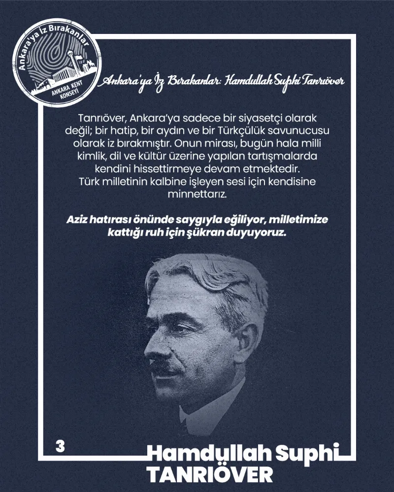 Ankara’ya İz Bırakanlar Hamdullah Suphi Tanrıöver (1885–1966) — fotoğraf 5