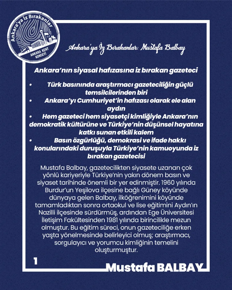 Ankara’ya İz Bırakanlar: Mustafa Balbay — fotoğraf 3
