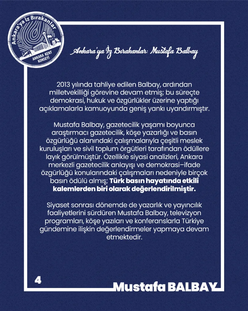 Ankara’ya İz Bırakanlar: Mustafa Balbay — fotoğraf 6