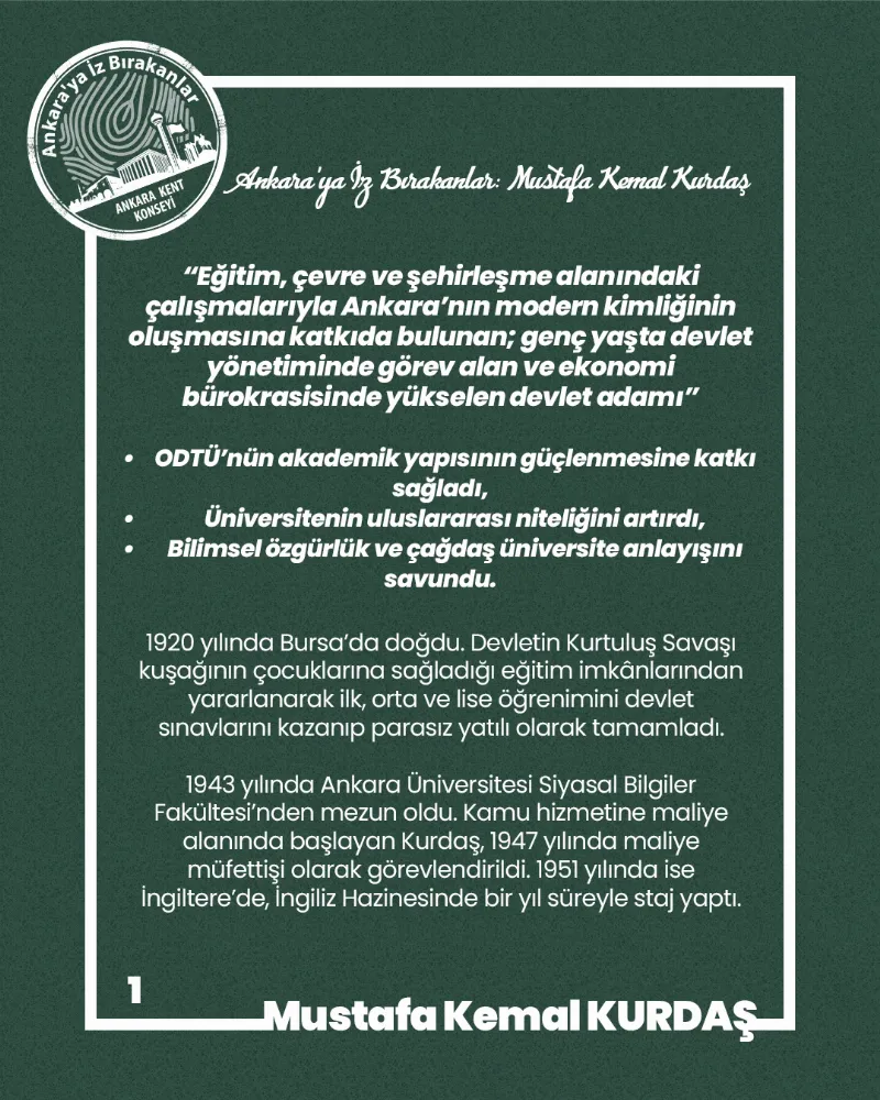 Ankara’ya İz Bırakanlar: Mustafa Kemal Kurdaş — fotoğraf 3