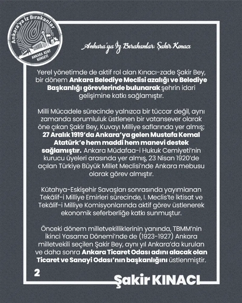 Ankara’ya İz Bırakanlar: Şakir Kınacı — fotoğraf 4