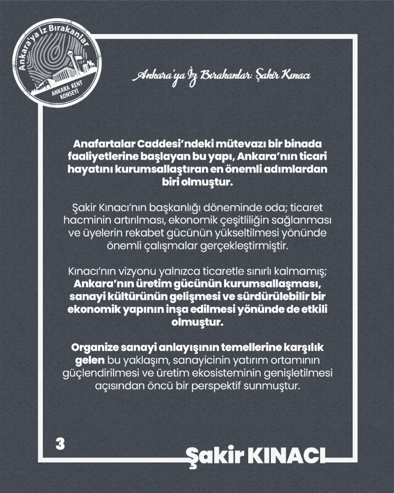 Ankara’ya İz Bırakanlar: Şakir Kınacı — fotoğraf 5