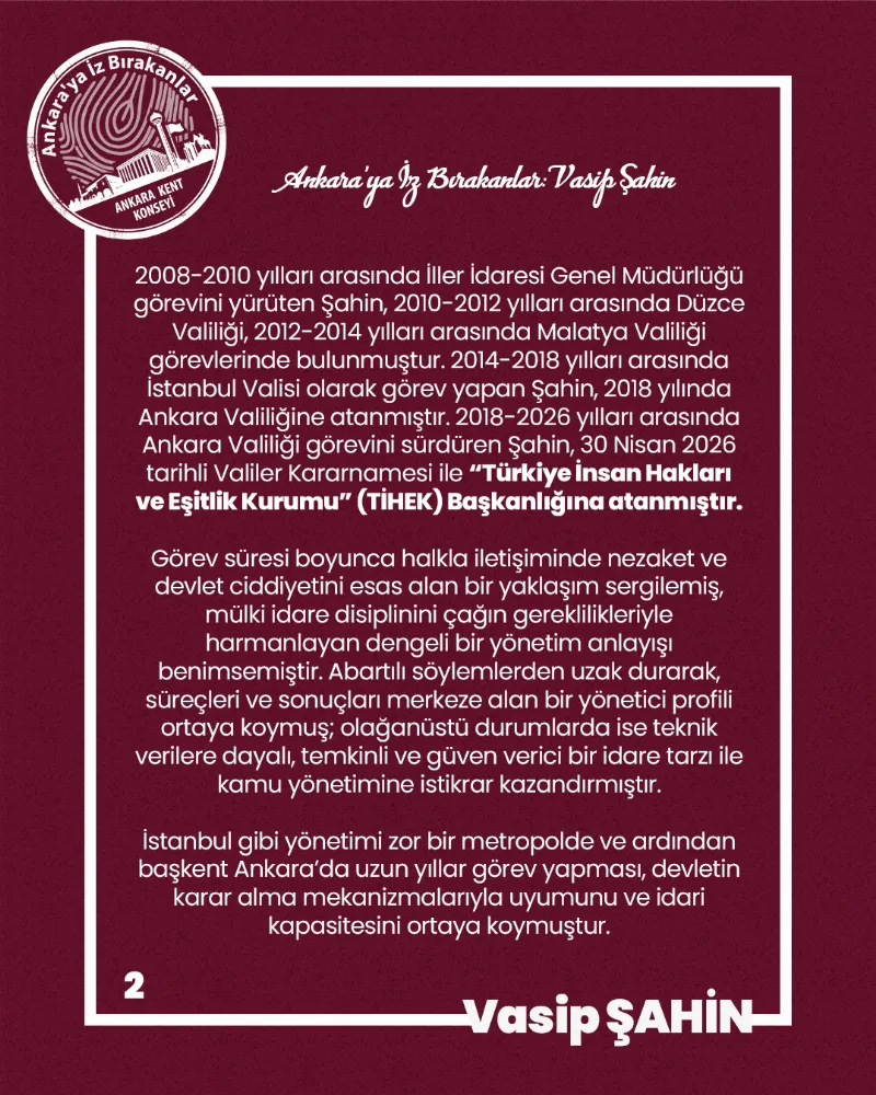 Ankara’ya İz Bırakanlar: Vasip Şahin — fotoğraf 4