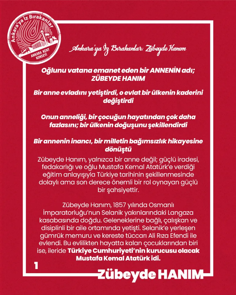 Ankara’ya İz Bırakanlar: Zübeyde Hanım — fotoğraf 3