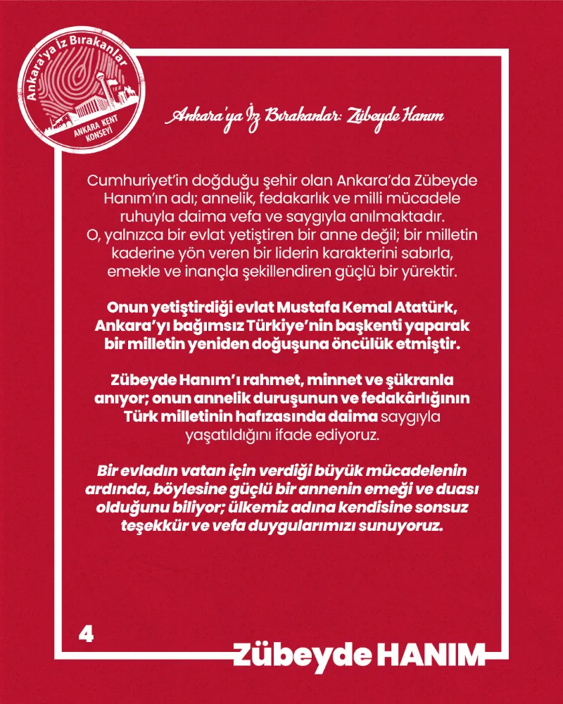 Ankara’ya İz Bırakanlar: Zübeyde Hanım — fotoğraf 6