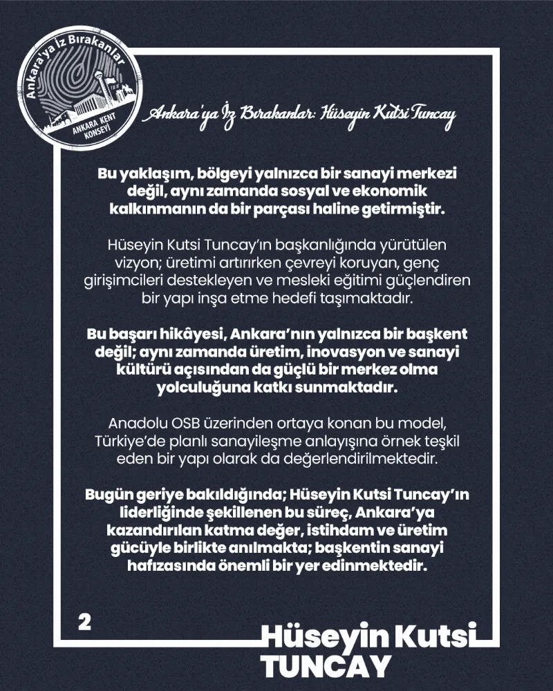 Ankara’ya İz Bırakanlar Hüseyin Kutsi Tuncay — fotoğraf 4