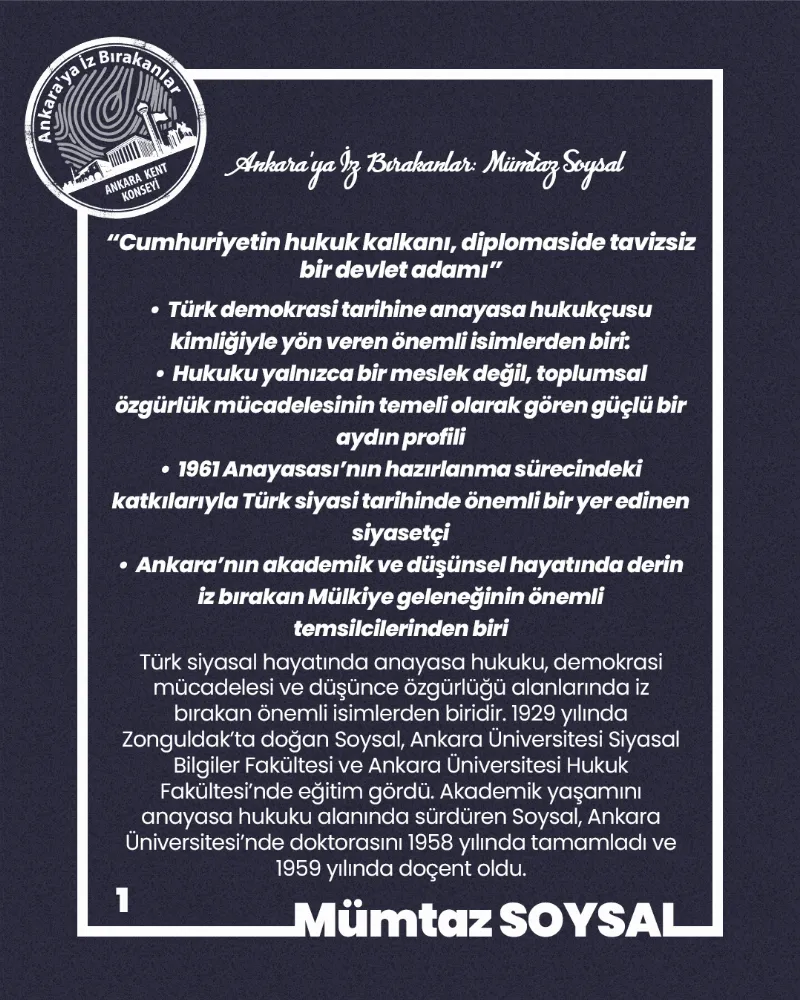 Ankara’ya İz Bırakanlar: Mümtaz Soysal — fotoğraf 3