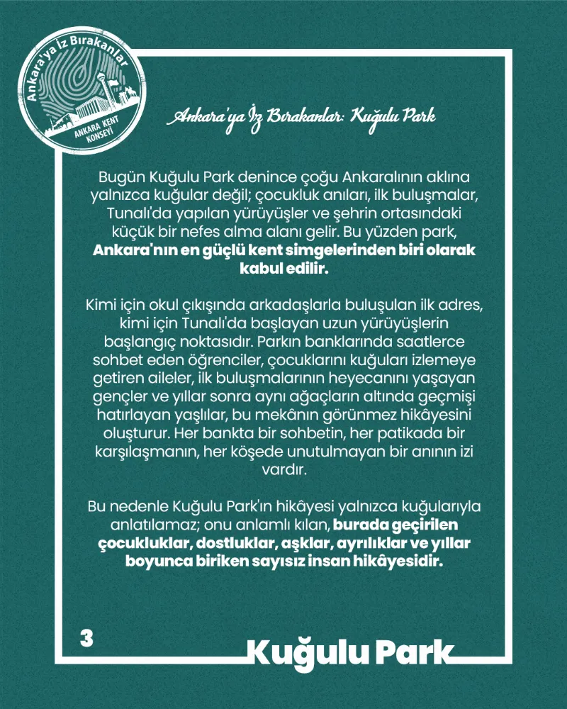 Ankara’ya İz Bırakanlar: Kuğulu Park — fotoğraf 5