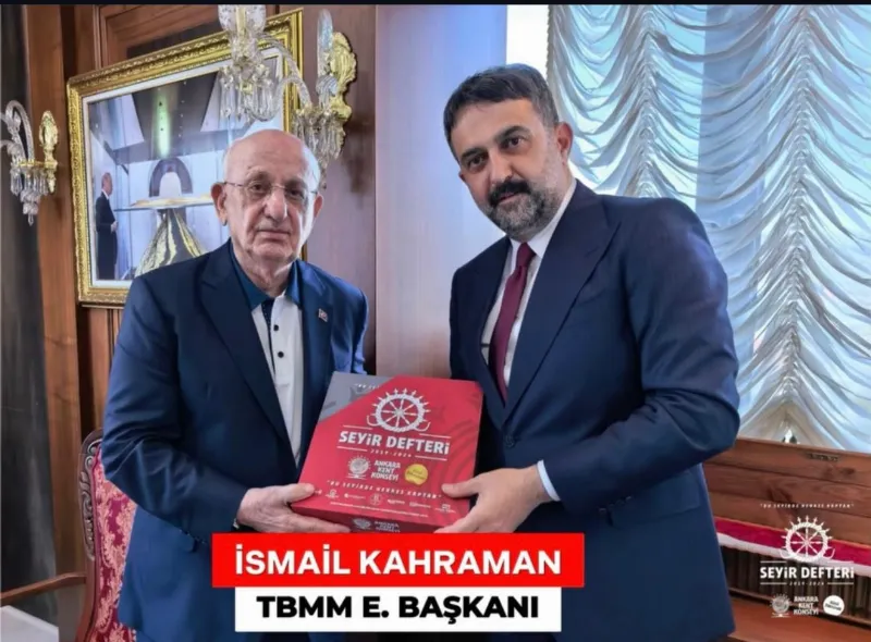 AKK Başkanı Halil İbrahim Yılmaz Eski TBMM Başkanı İsmail Kahraman’ı Ziyaret Etti — fotoğraf 2