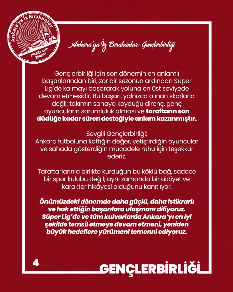 Ankara’ya İz Bırakanlar: Gençlerbirliği Spor Kulübü — fotoğraf 6