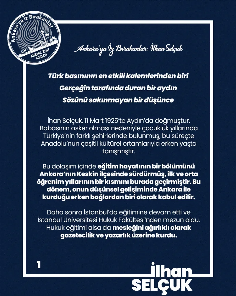 Ankara’ya İz Bırakanlar: İlhan Selçuk — fotoğraf 3