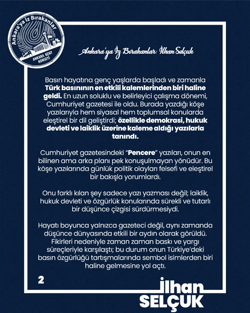 Ankara’ya İz Bırakanlar: İlhan Selçuk — fotoğraf 4