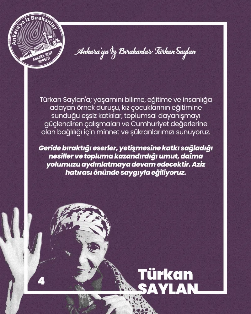 Ankara’ya İz Bırakanlar: Türkan Saylan — fotoğraf 6