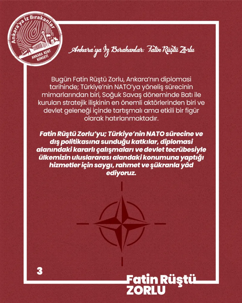 Ankara’ya İz Bırakanlar: Fatin Rüştü Zorlu — fotoğraf 5