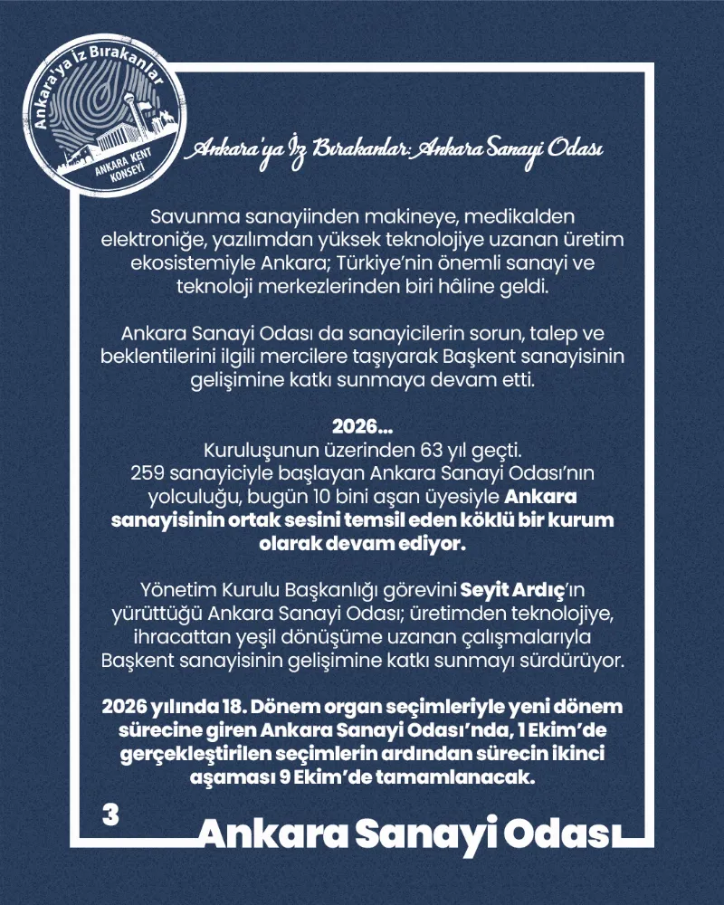 Ankara’ya İz Bırakanlar: Ankara Sanayi Odası — fotoğraf 5