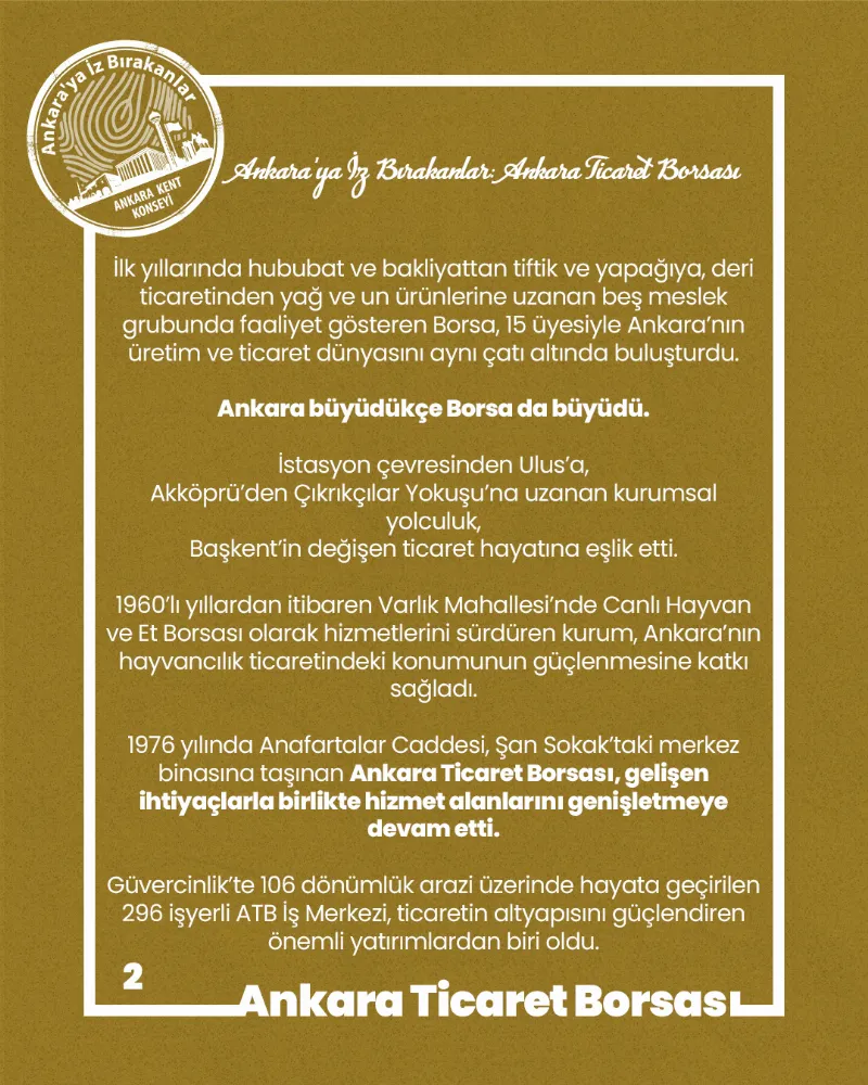 ANKARA’YA İZ BIRAKANLAR: ANKARA TİCARET BORSASI — fotoğraf 4