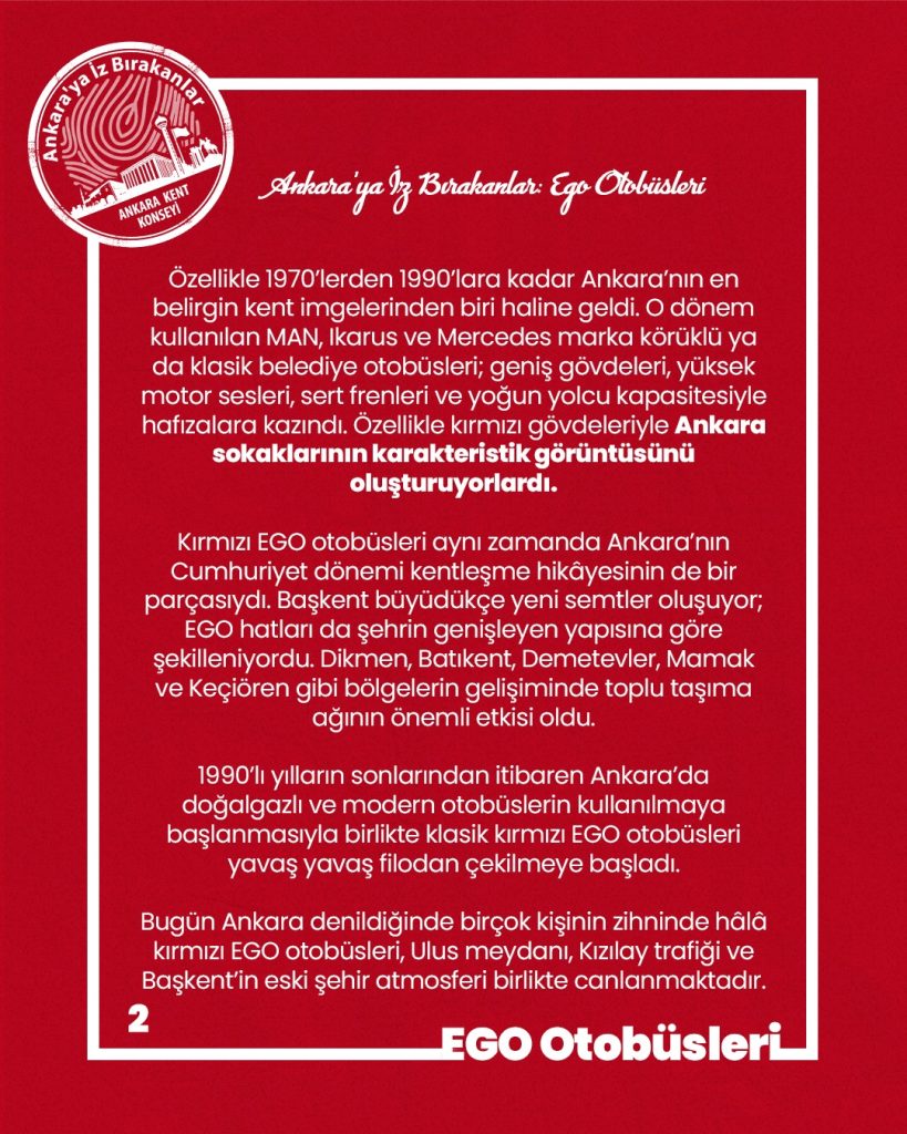 Ankara’ya İz Bırakanlar Şehrin “kırmızı canavarı”: EGO Otobüsleri — fotoğraf 4