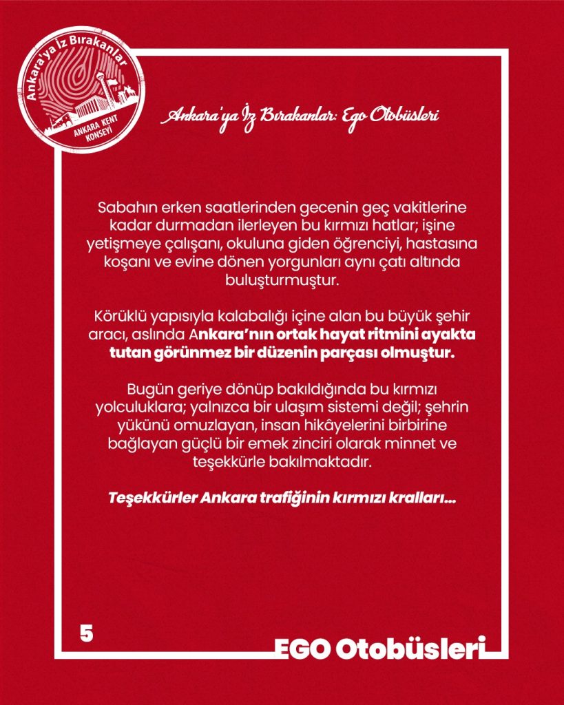 Ankara’ya İz Bırakanlar Şehrin “kırmızı canavarı”: EGO Otobüsleri — fotoğraf 7