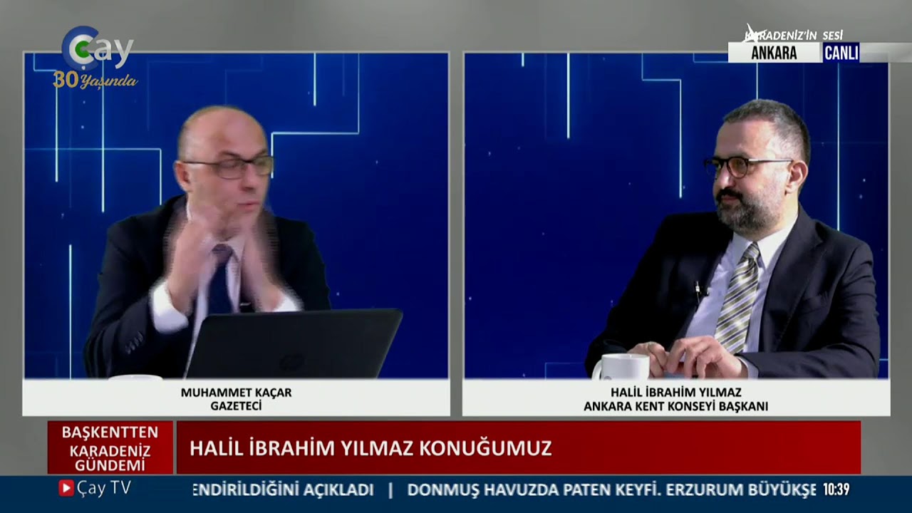 AKK Başkanı Halil İbrahim Yılmaz, Çay TV Başkentten Karadeniz Gündemi programında